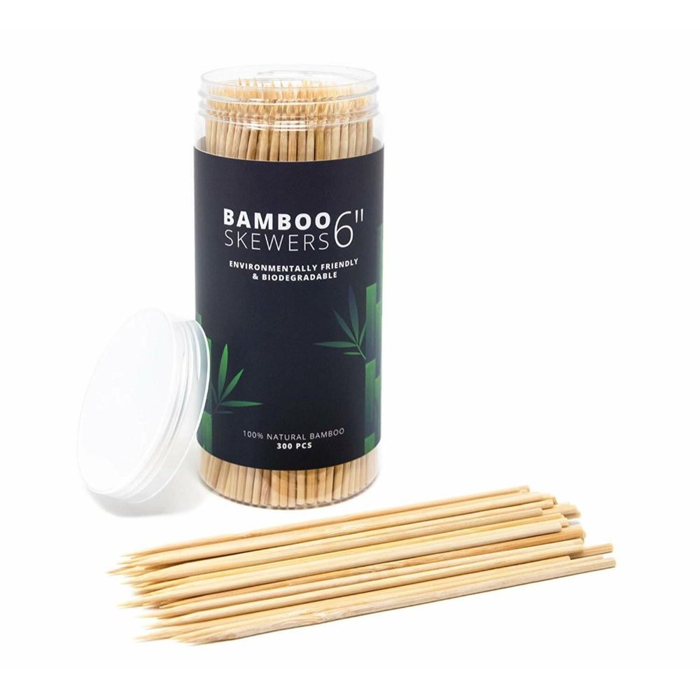 USA DEALS NOW 300 pack 6" Bamboo Skewers, BBQ Skewers